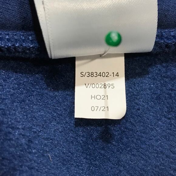 Athleta Blue High Neck Long Sleeve Cozy Pullover Womens Sweatshirt L - Picture 6 of 9